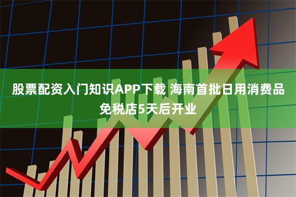 股票配资入门知识APP下载 海南首批日用消费品免税店5天后开业